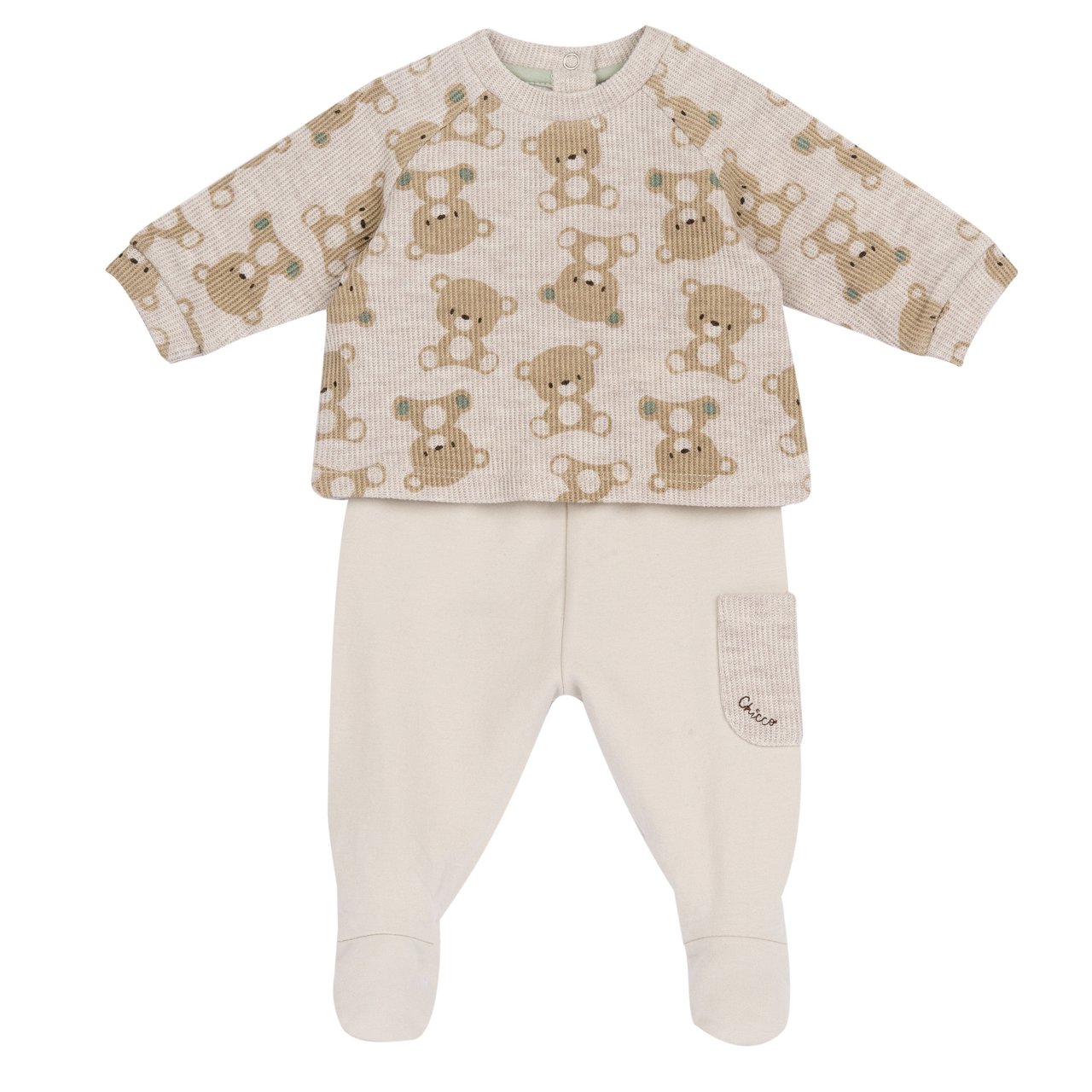 Ensemble pull et pantalon avec petits pieds Chicco - 0