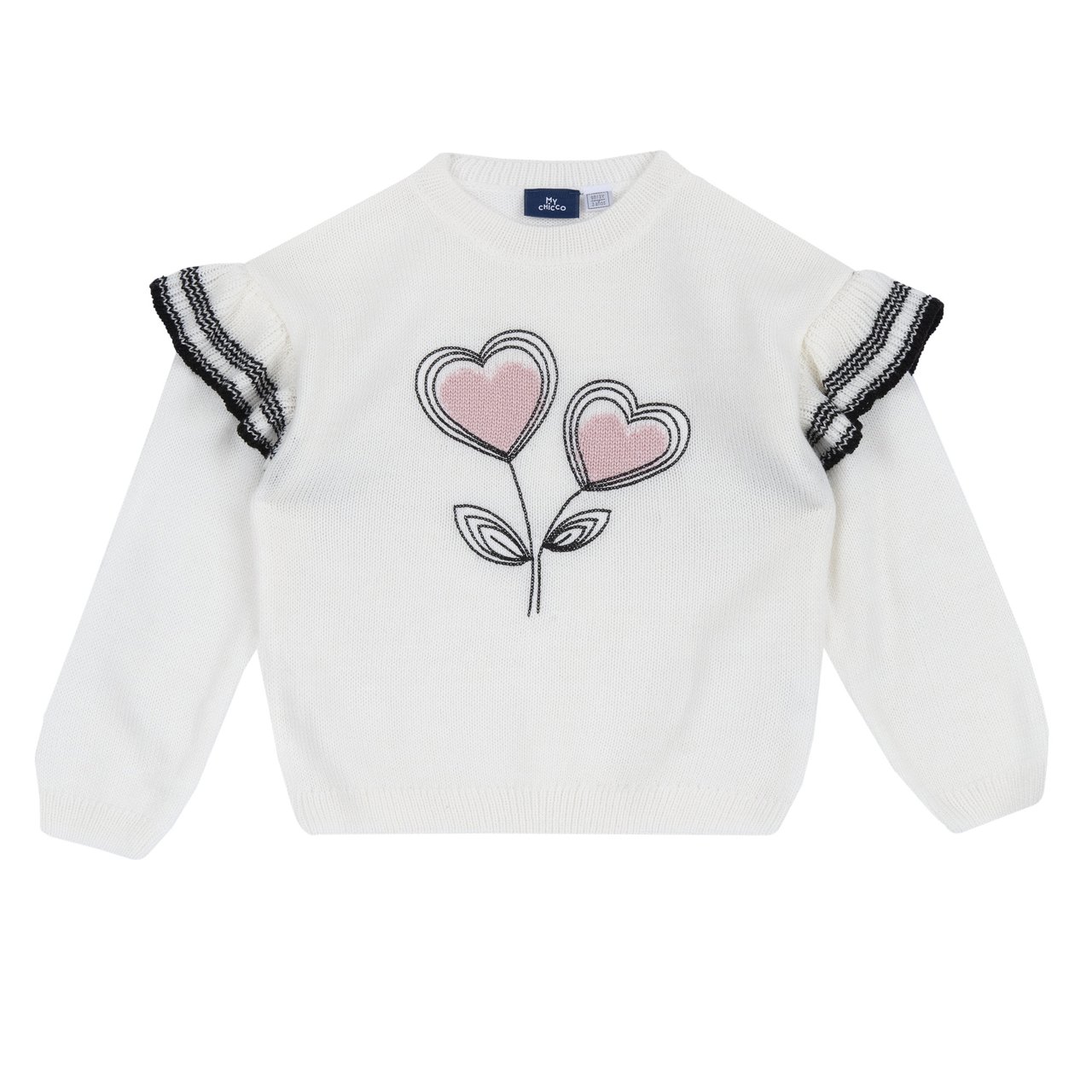 Maglione girocollo con rouches Chicco - 0