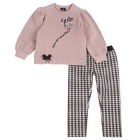 Sweatshirt ve Desenli Pantolon Takım