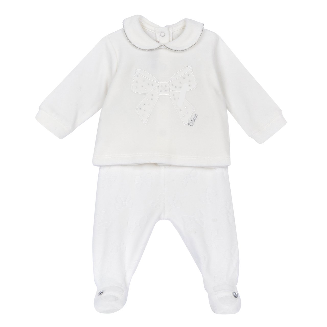 Ensemble pull et pantalon avec petits pieds Chicco - 0