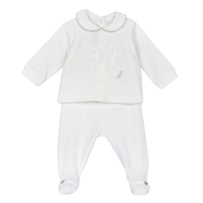Completo maglia e pantaloni con piedini