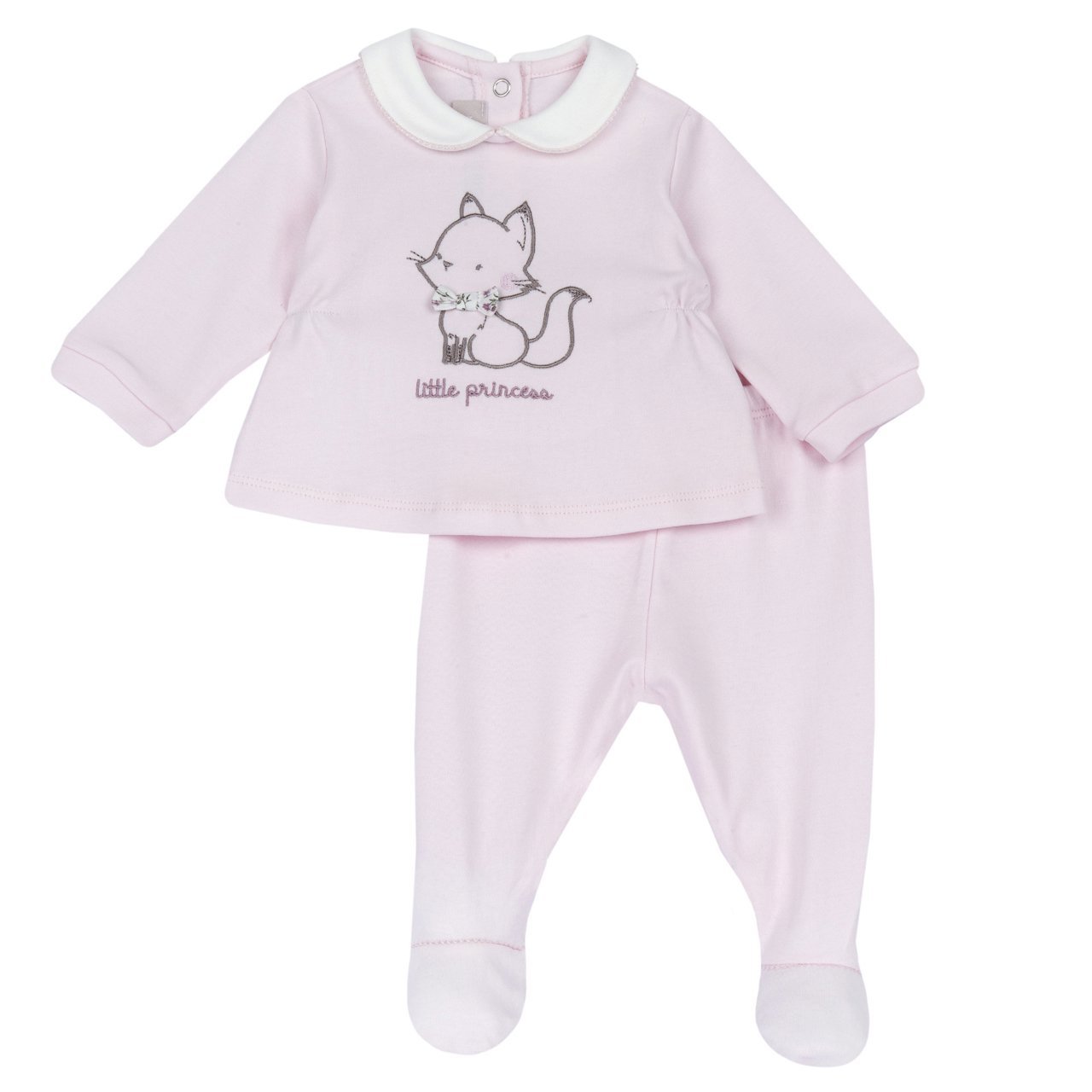 Completo maglia e pantaloni con piedini Chicco - 0