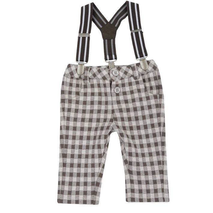 Pantaloni lunghi con bretelle