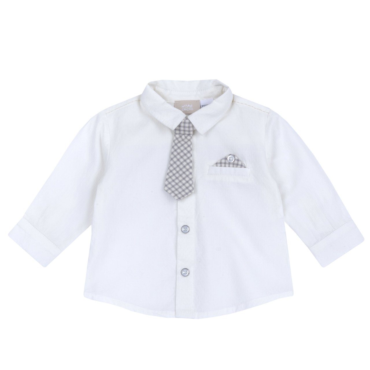 Chemise à manches longues avec cravate Chicco - 0