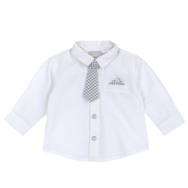 Chemise à manches longues avec cravate