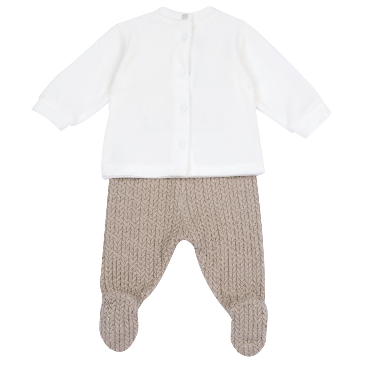 Conjunto de camisola e calças com pés Chicco - 1