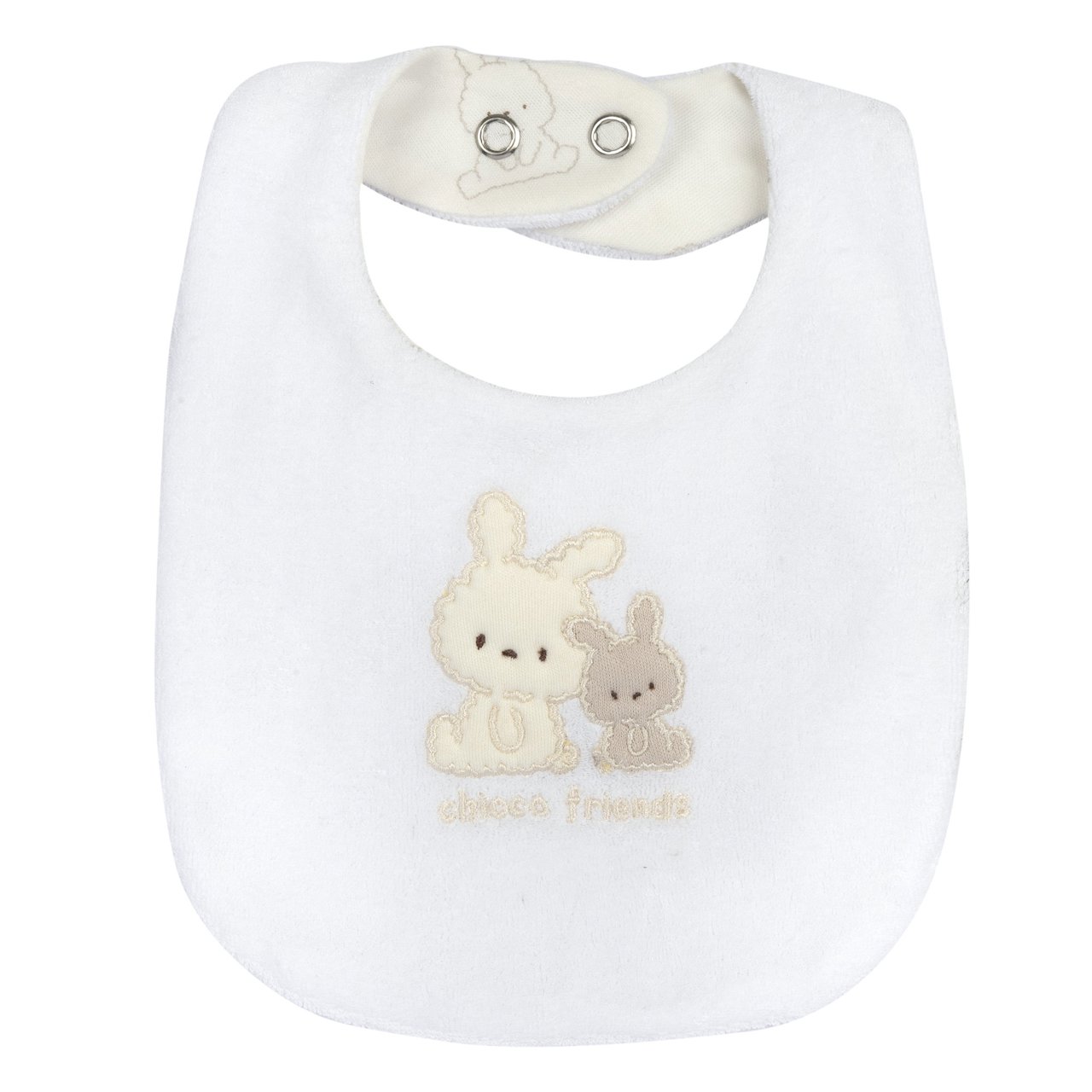 Bavaglino con ricamo e applicazione null - 0