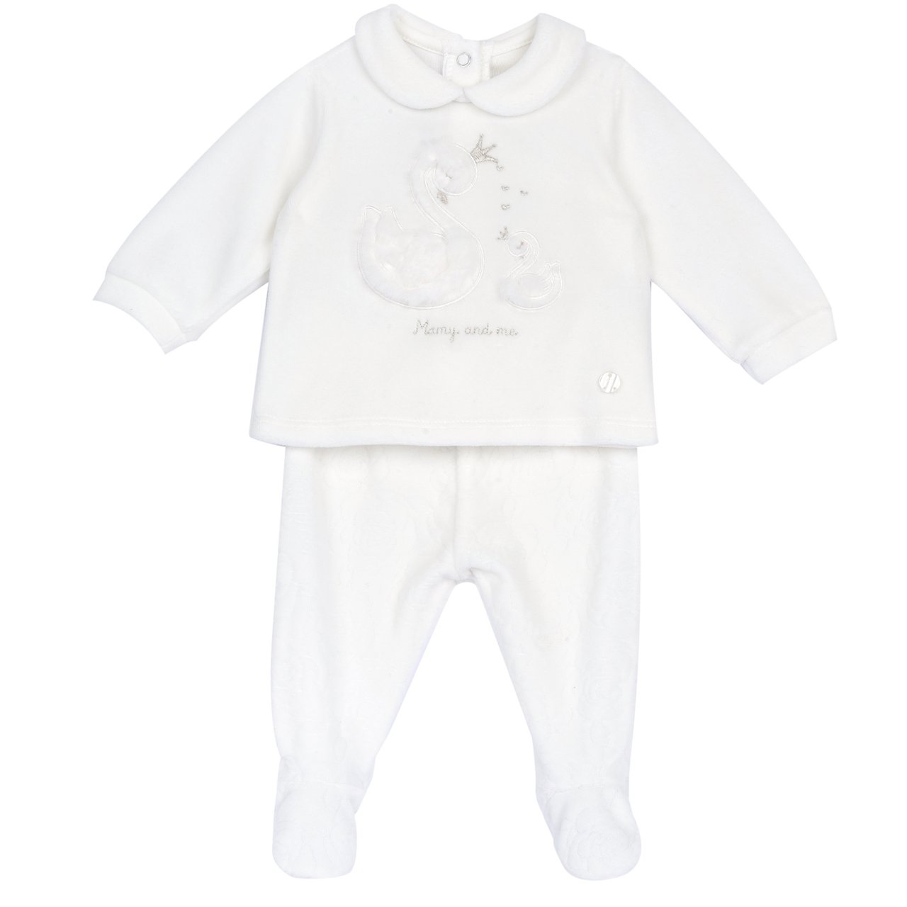 Set met trui en broek met voetjes Chicco - 0