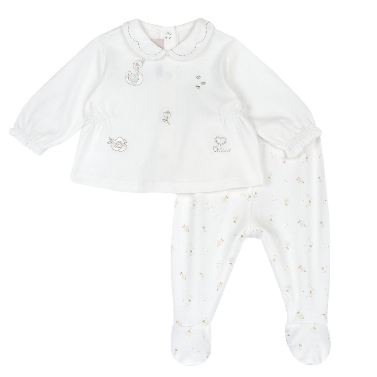 Ensemble pull et pantalon avec petits pieds Chicco - 0