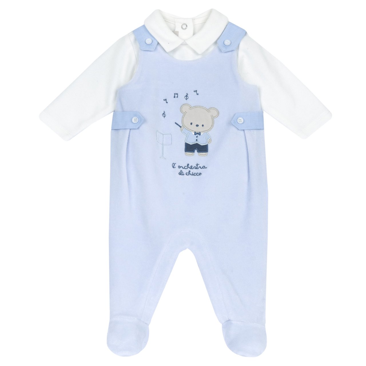 Completo body con salopette lunga null - 0