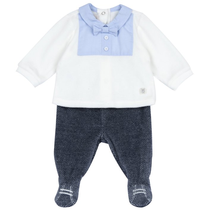 Completo maglia e pantaloni con piedini