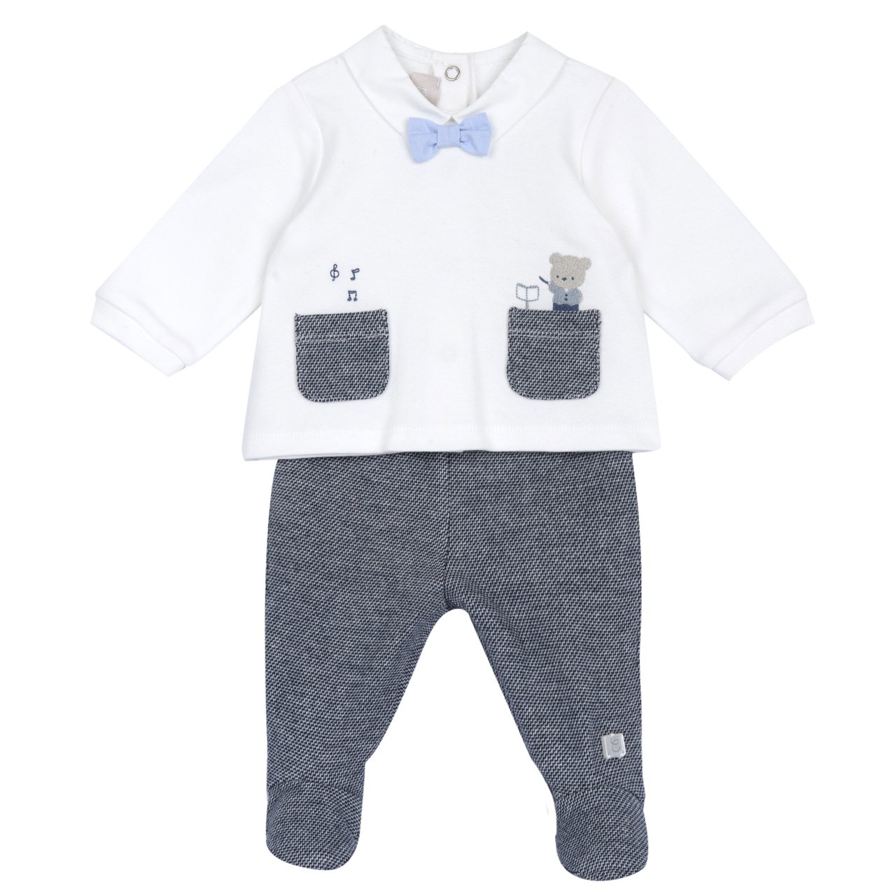 Ensemble pull et pantalon avec petits pieds Chicco - 0