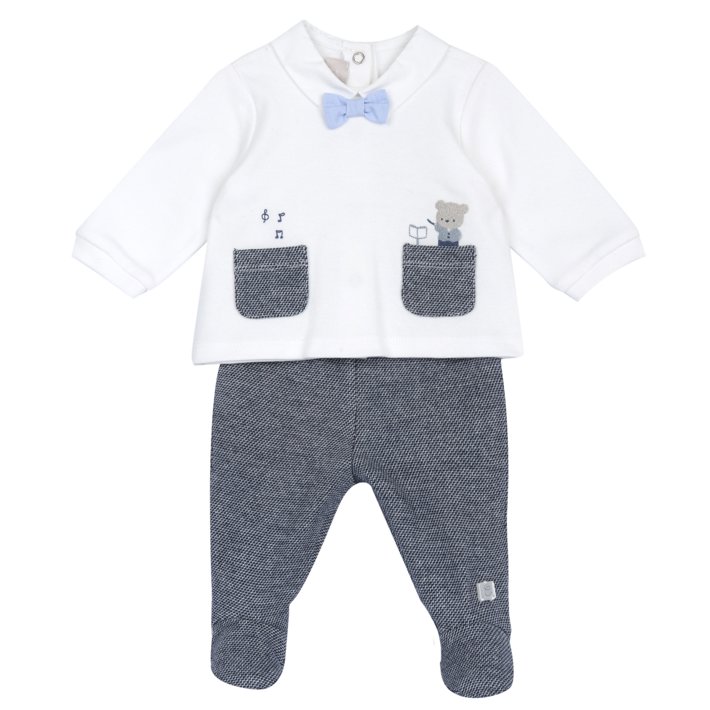 Completo maglia e pantaloni con piedini