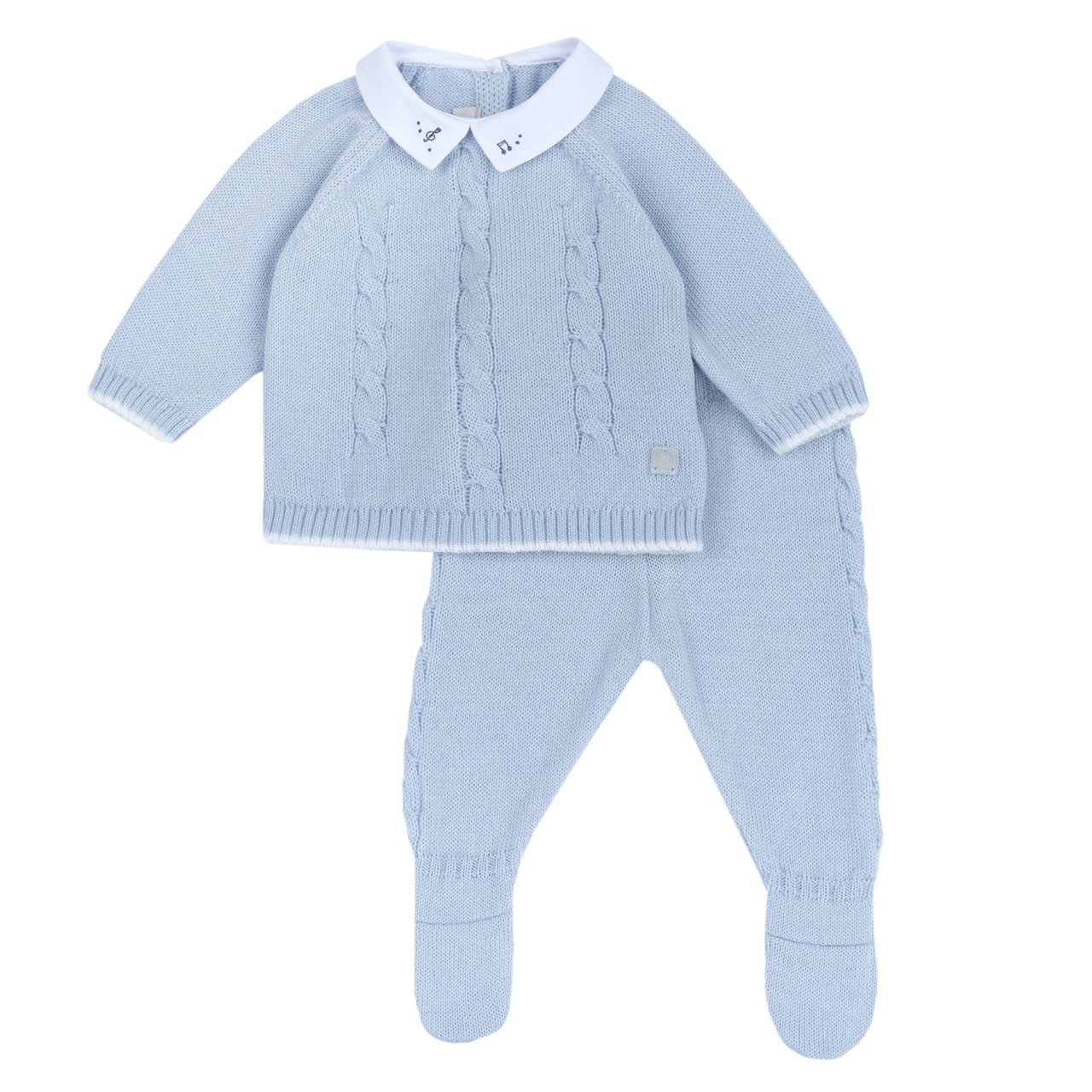 Ensemble pull et pantalon avec petits pieds Chicco - 0