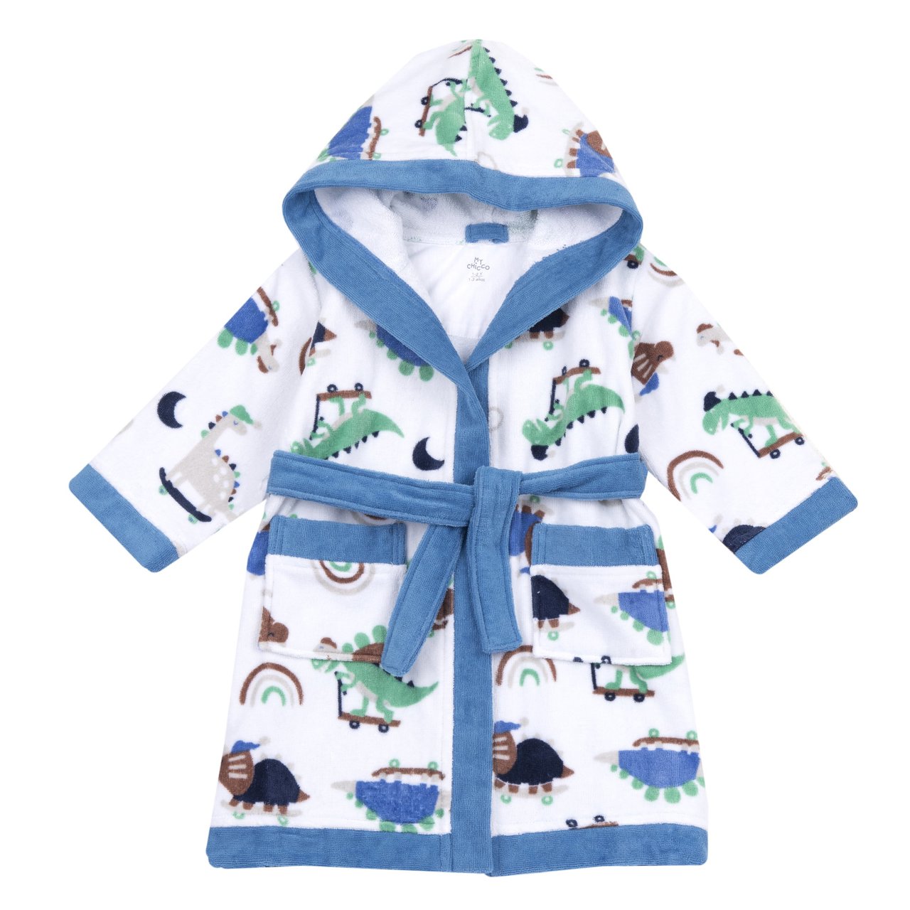 Peignoir de bain avec dinosaures Chicco - 0
