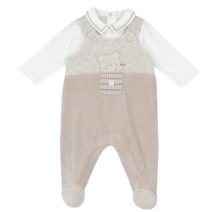 Conjunto de peto largo y body