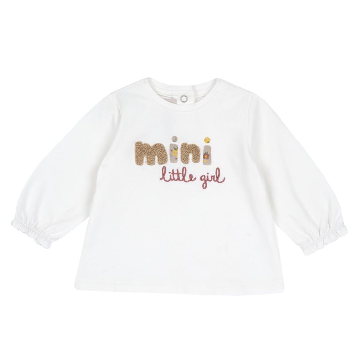Camisola com bordado e estampado
