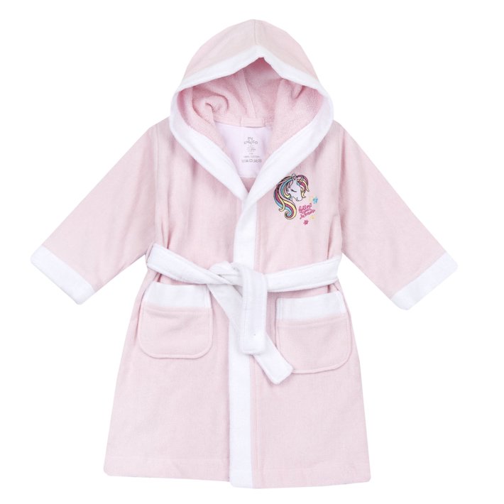 Peignoir uni licorne