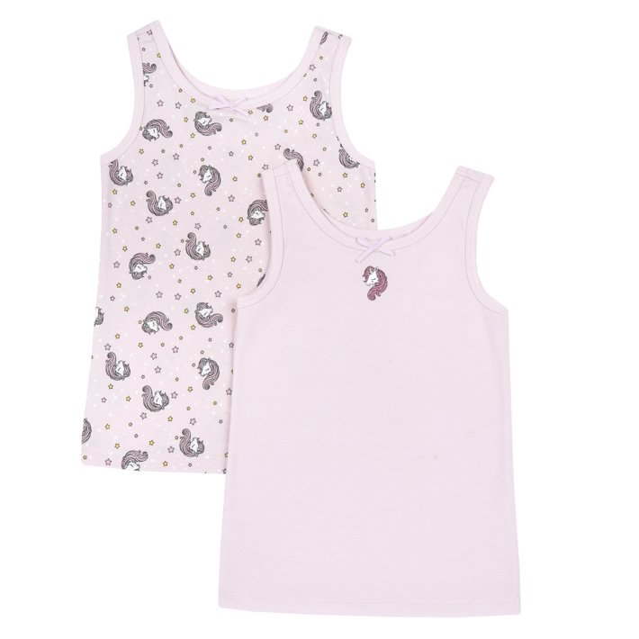 Set canottiere intime con spalla larga unicorno