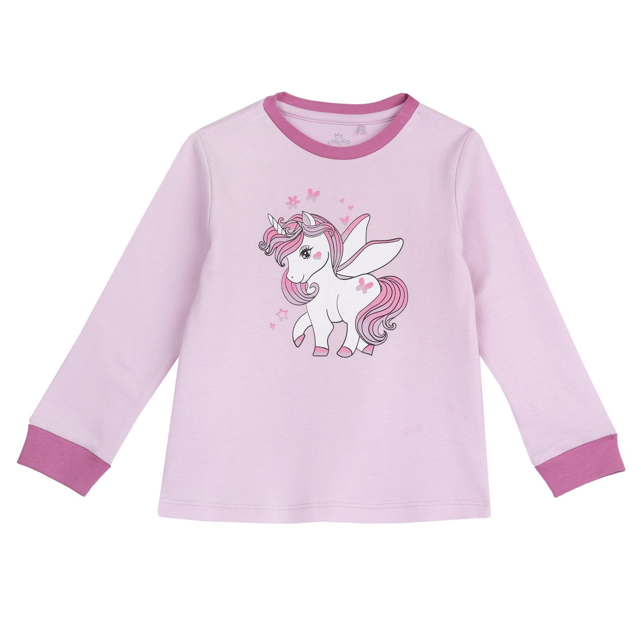 T-shirt de pyjama à manches longues licorne Chicco - 0