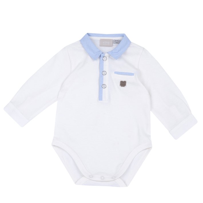 Body polo de manga larga 