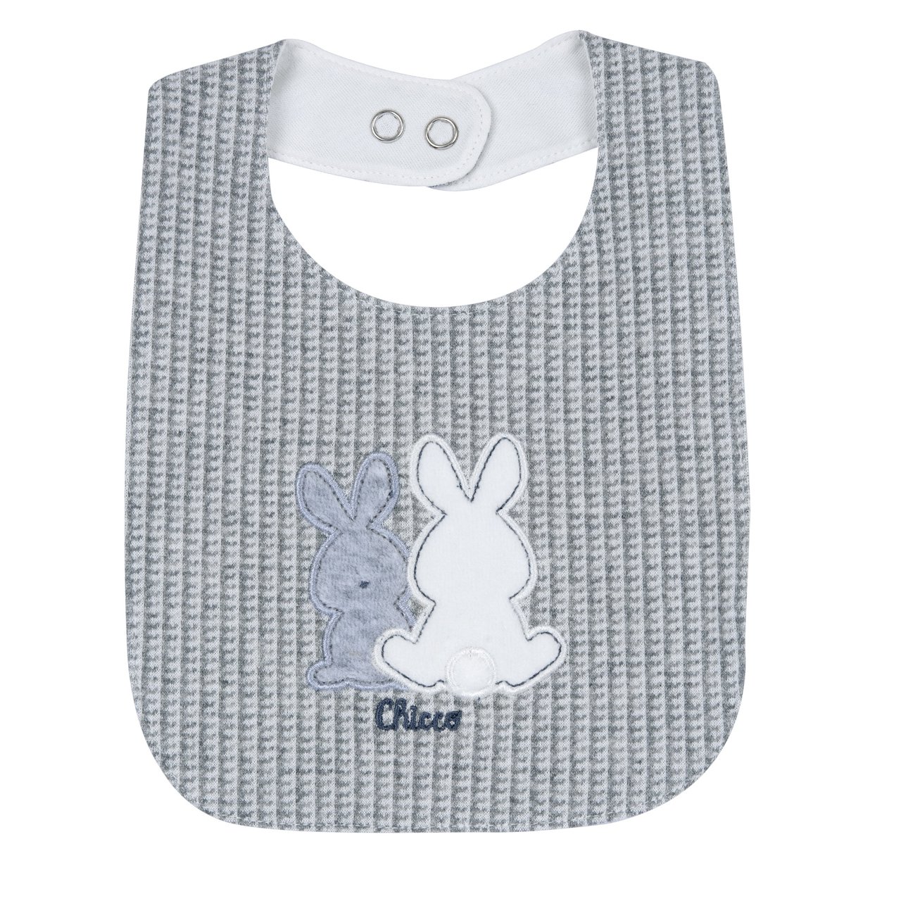 Bavaglino con ricamo e applicazione null - 0