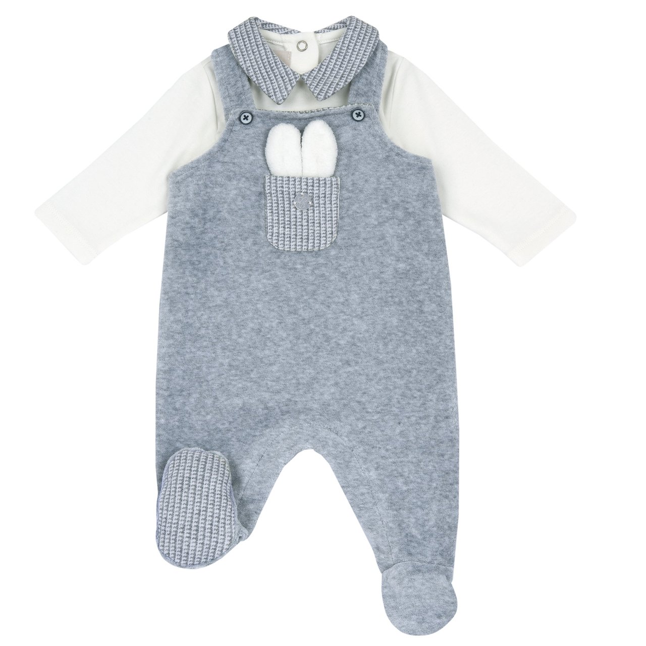 Completo body con salopette lunga Chicco - 0
