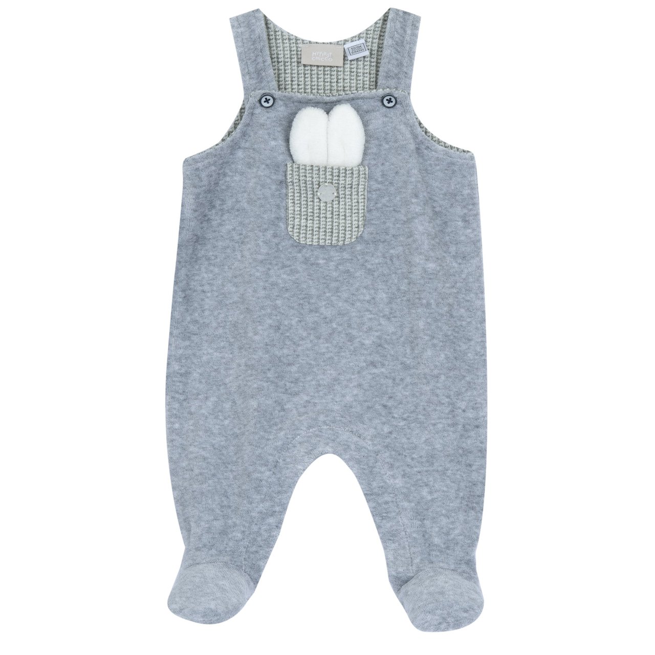 Completo body con salopette lunga Chicco - 3