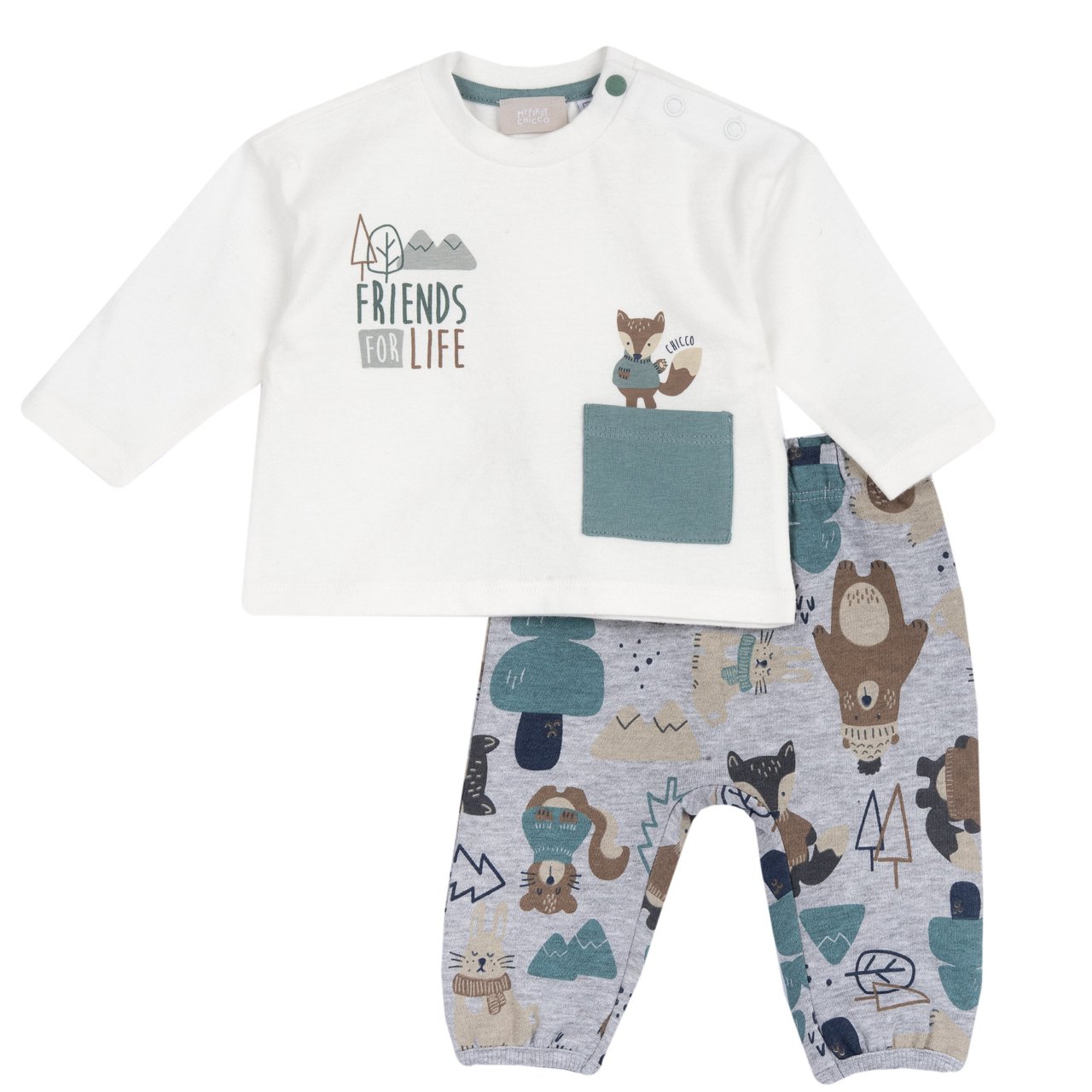 Conjunto de camiseta y pantalones Chicco - 0