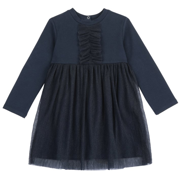Robe à manches longues en tulle