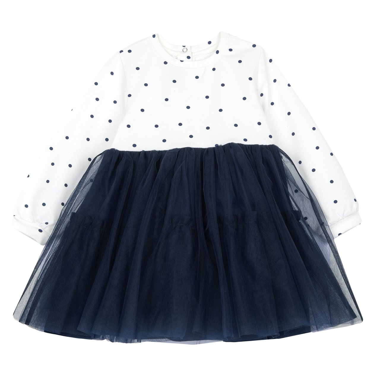 Vestito manica lunga con gonna in tulle Chicco - 0
