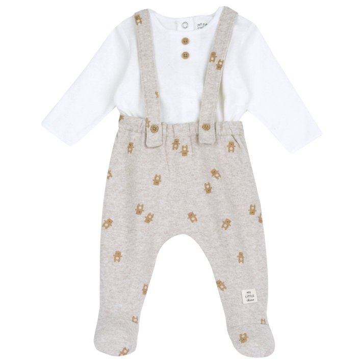 Completo maglia e pantaloni con piedini