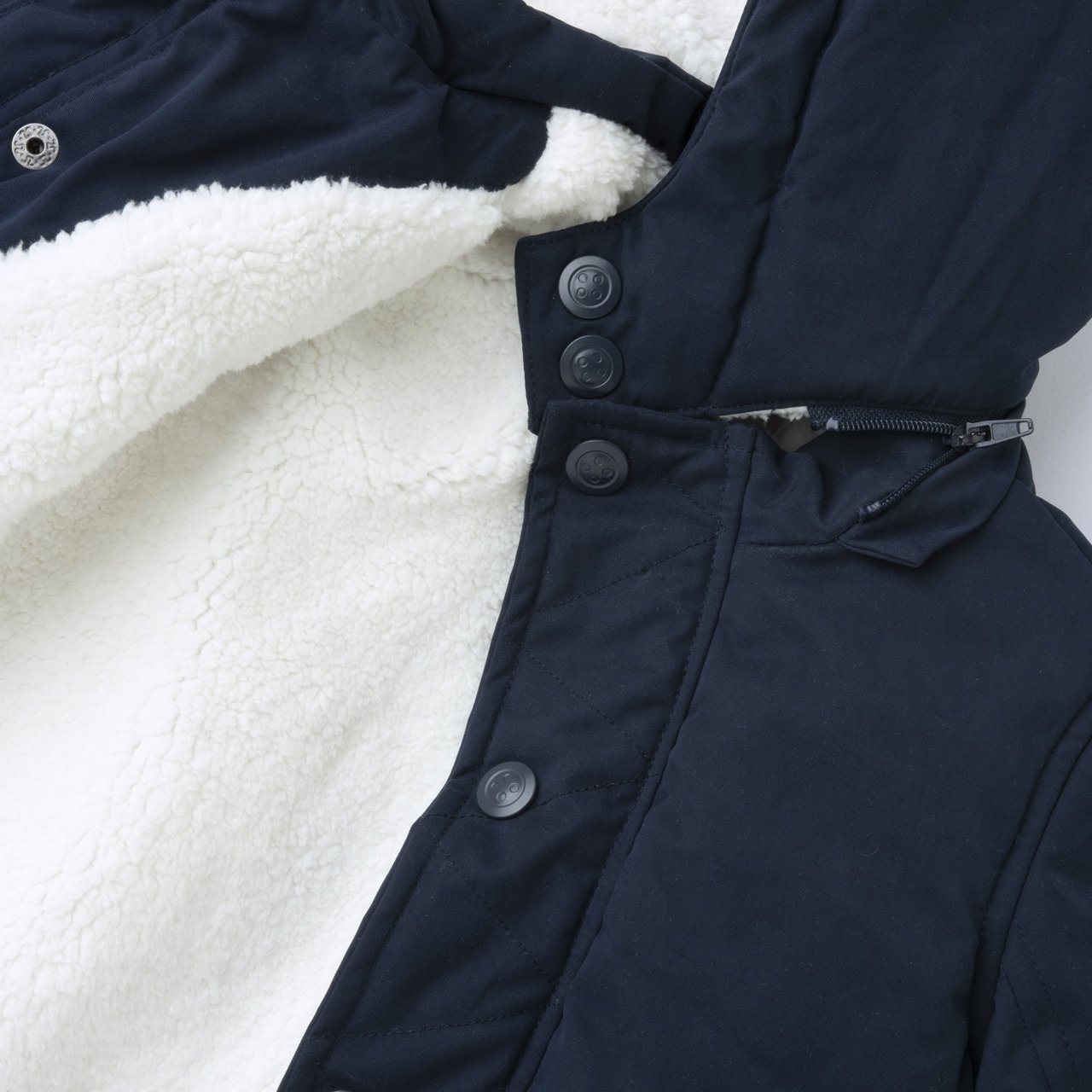 Lange gewatteerde jas met afneembare capuchon Chicco - 2