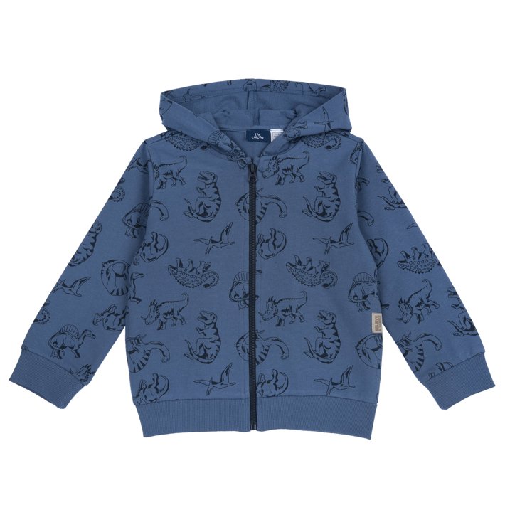 Felpa con zip fantasia Dinosauro