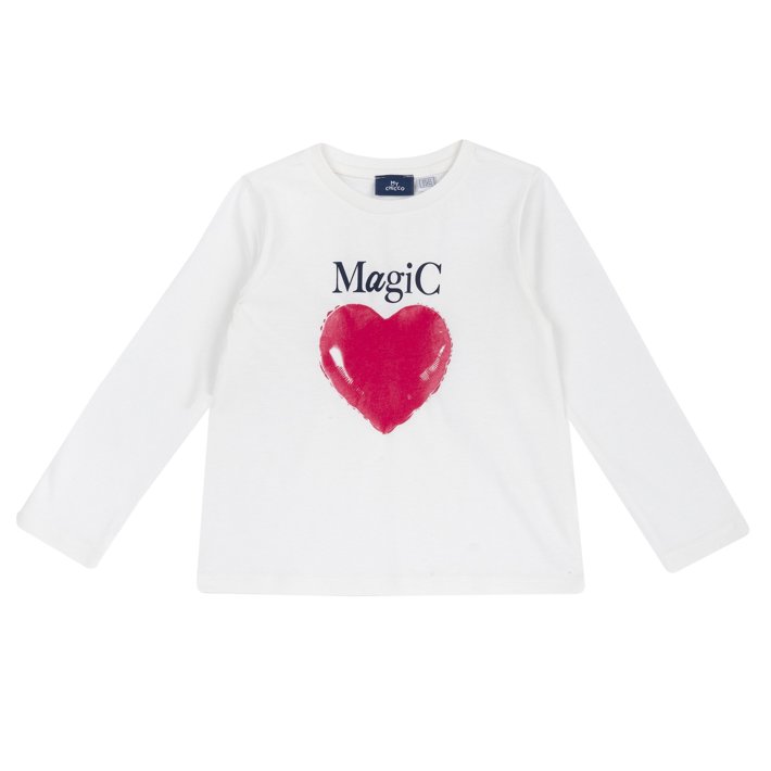 T-shirt Chicco Manches Longues Pour Bébé Fille - Thème Nautique - Élastique Confortable