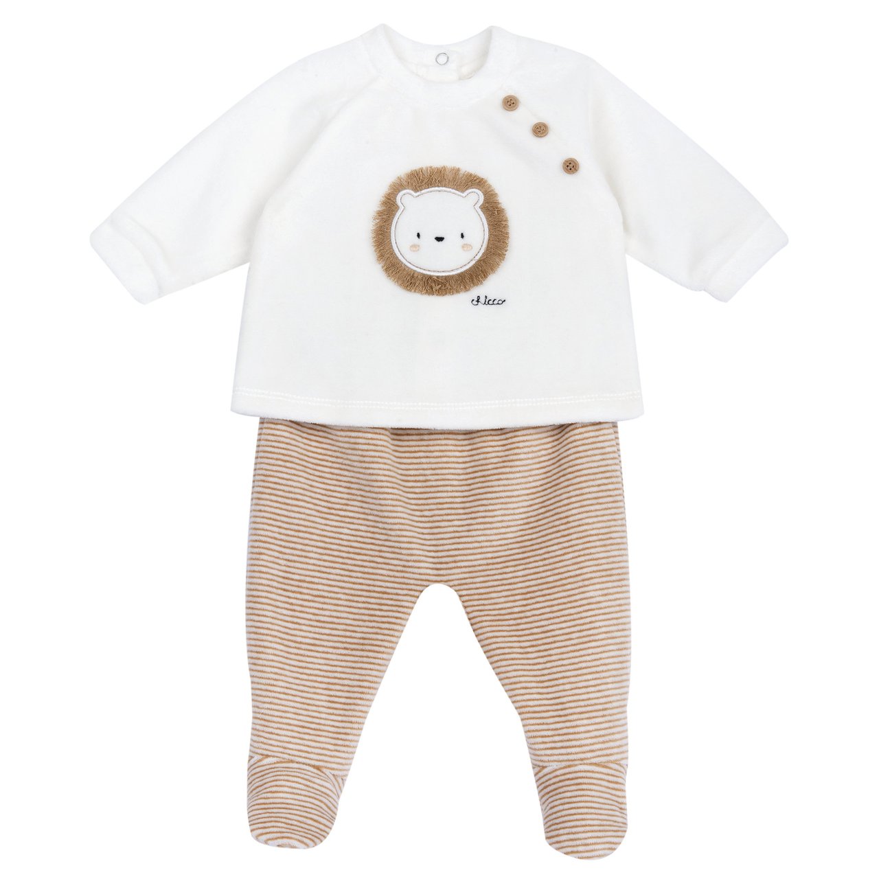 Set met trui en broek met voetjes Chicco - 0