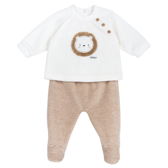 Ensemble pull et pantalon avec petits pieds