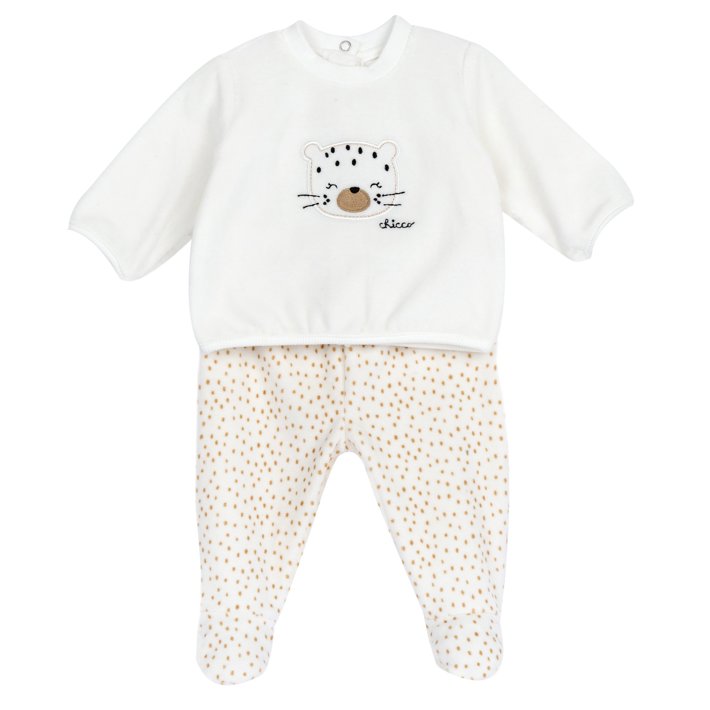 Completo maglia e pantaloni con piedini