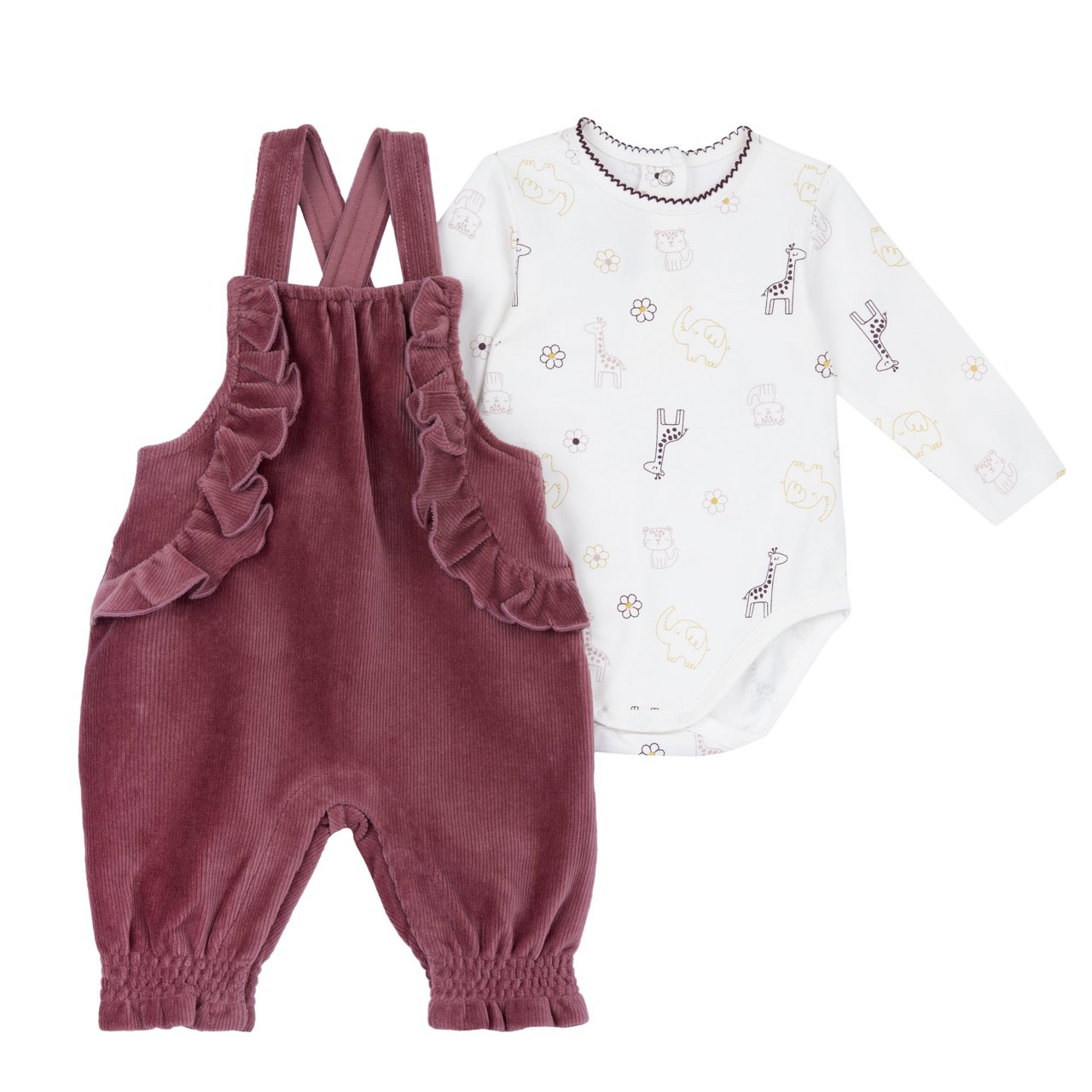 Ensemble body et salopette longue  Chicco - 0
