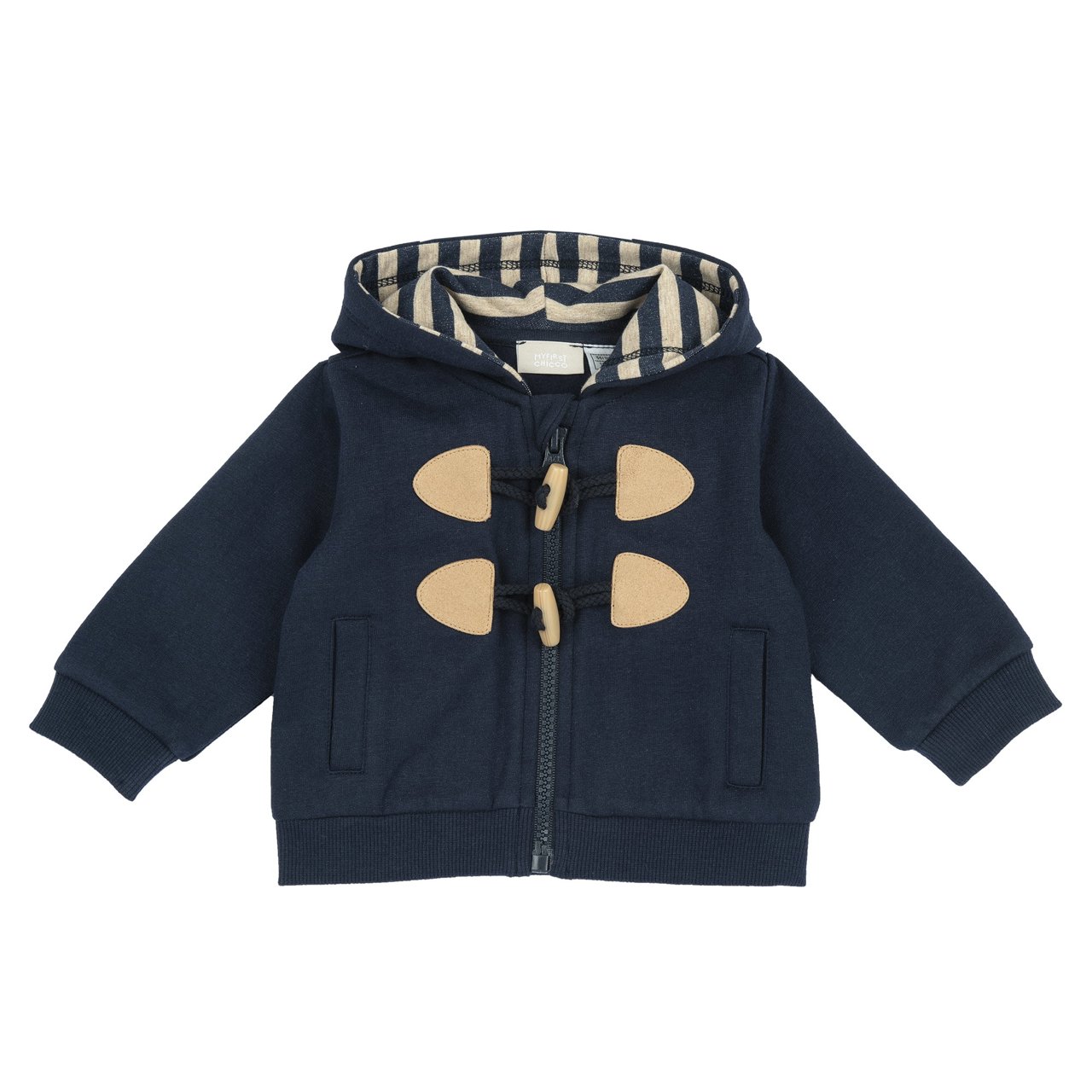 Cardigan met koordsluiting en kap Chicco - 0