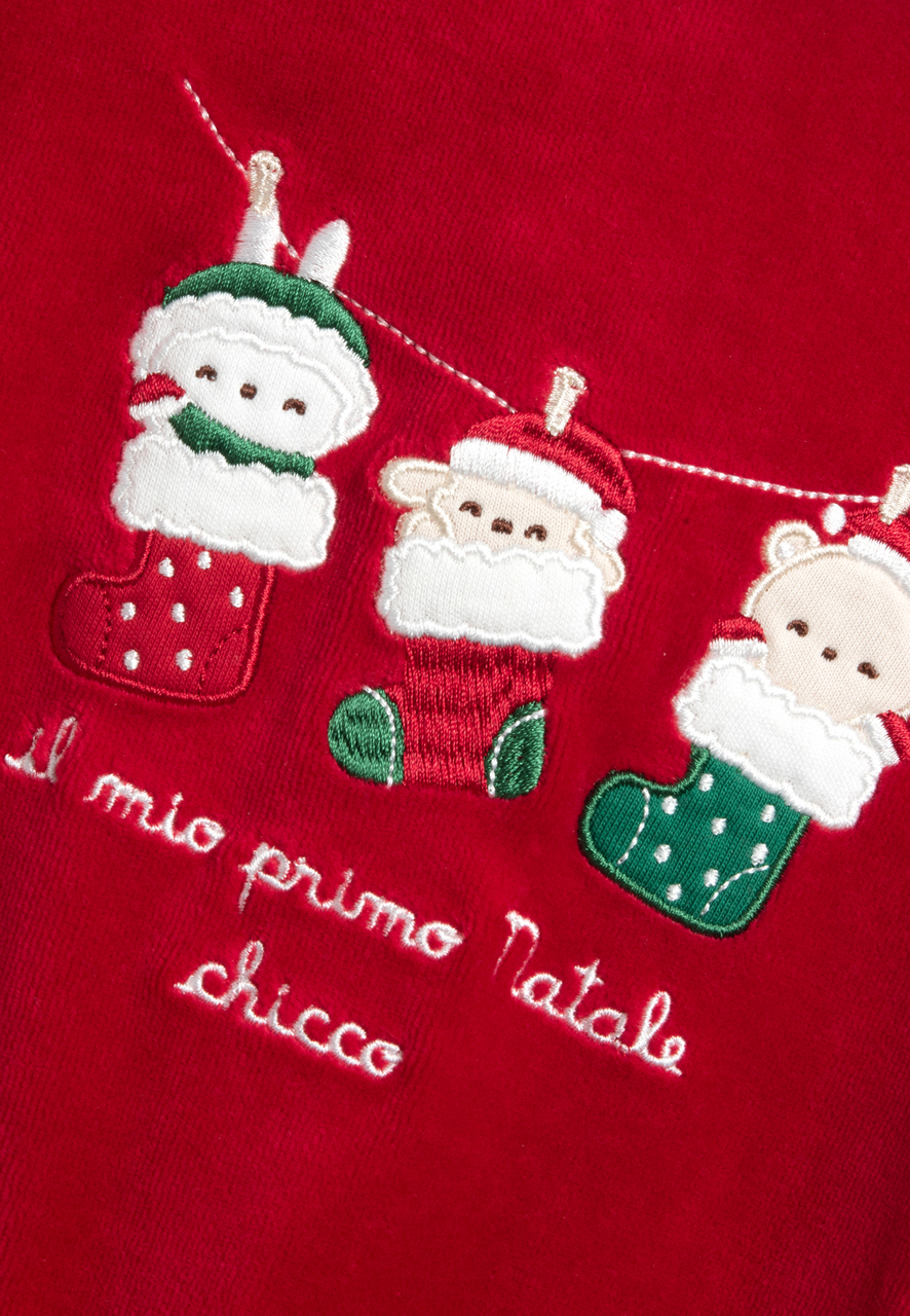 Grenouillère de Noël avec ouverture de l'entre-jambe Chicco - 5