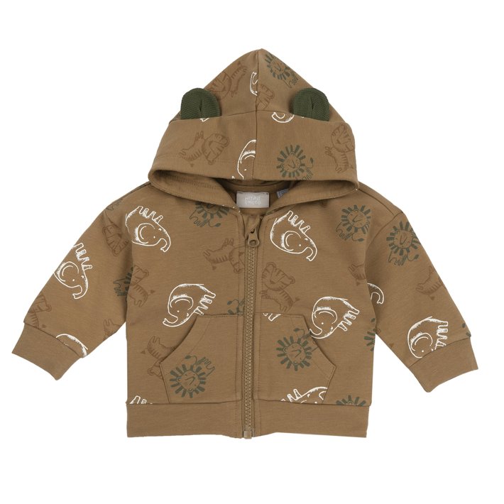 Felpa con cappuccio e zip