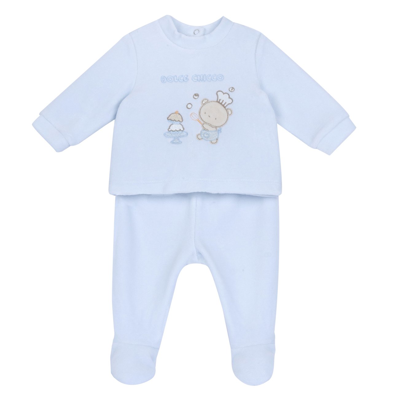 Completo maglia e pantaloni con piedini Chicco - 0