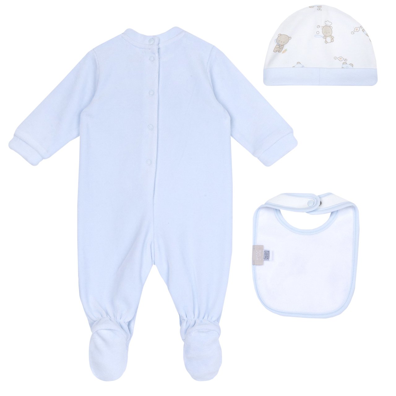 Conjunto de presente com babygrow, gorro e babete Chicco - 1