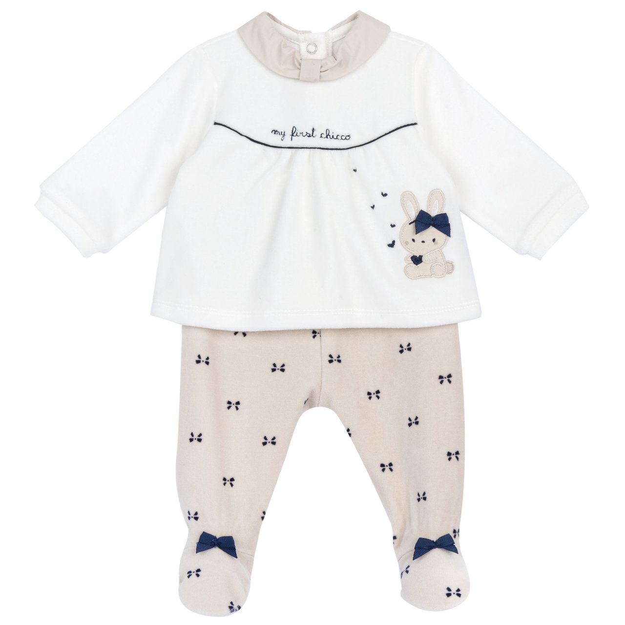 Ensemble pull et pantalon avec petits pieds Chicco - 0