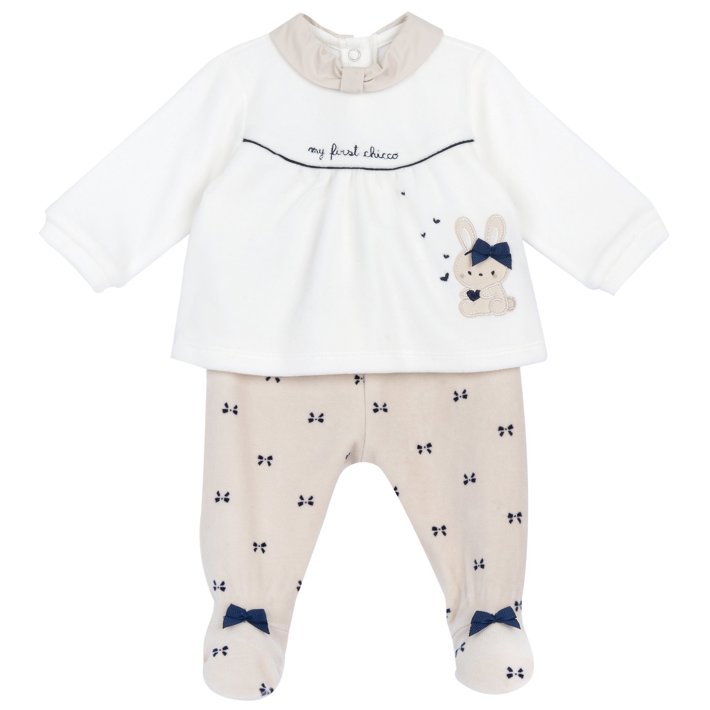 Ensemble pull et pantalon avec petits pieds