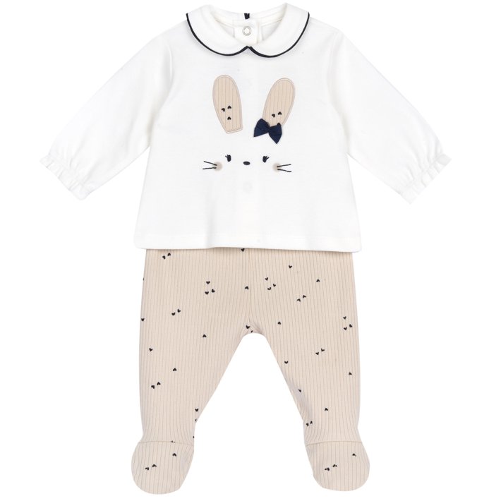 Completo maglia e pantaloni con piedini
