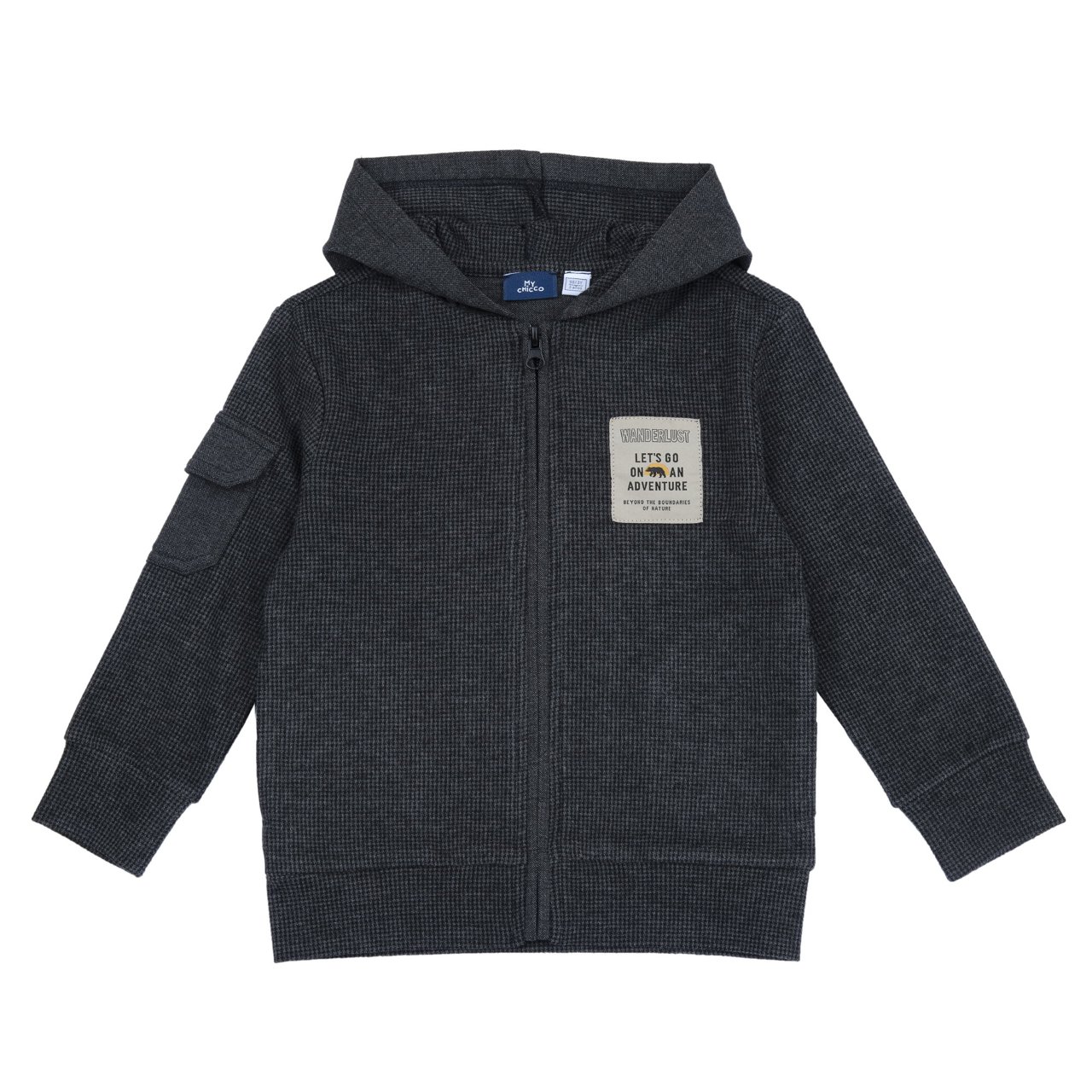 Felpa con cappuccio e zip null - 0