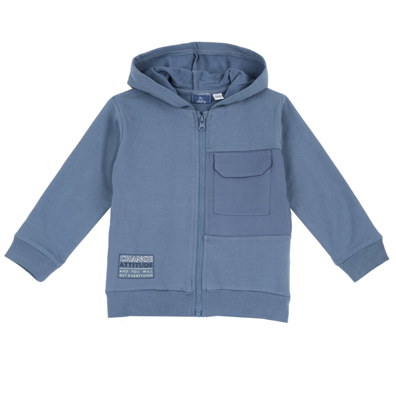 Felpa con cappuccio e zip null - 0