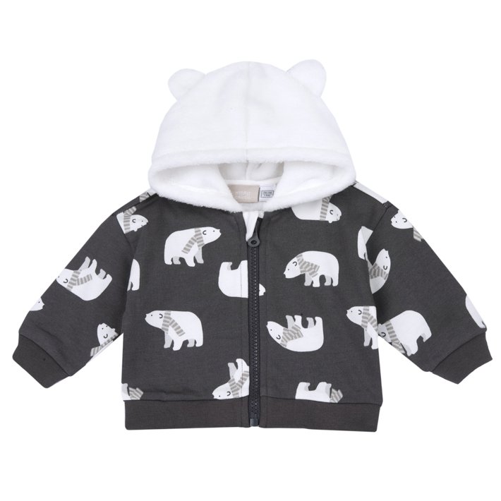 Felpa con cappuccio e zip